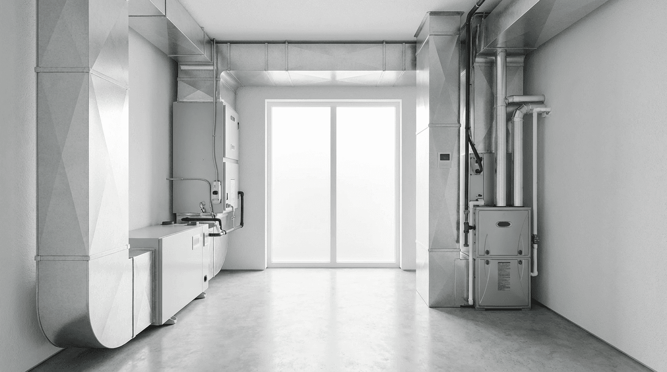 Commercial drying equipment and monitoring in water-damaged interior space
